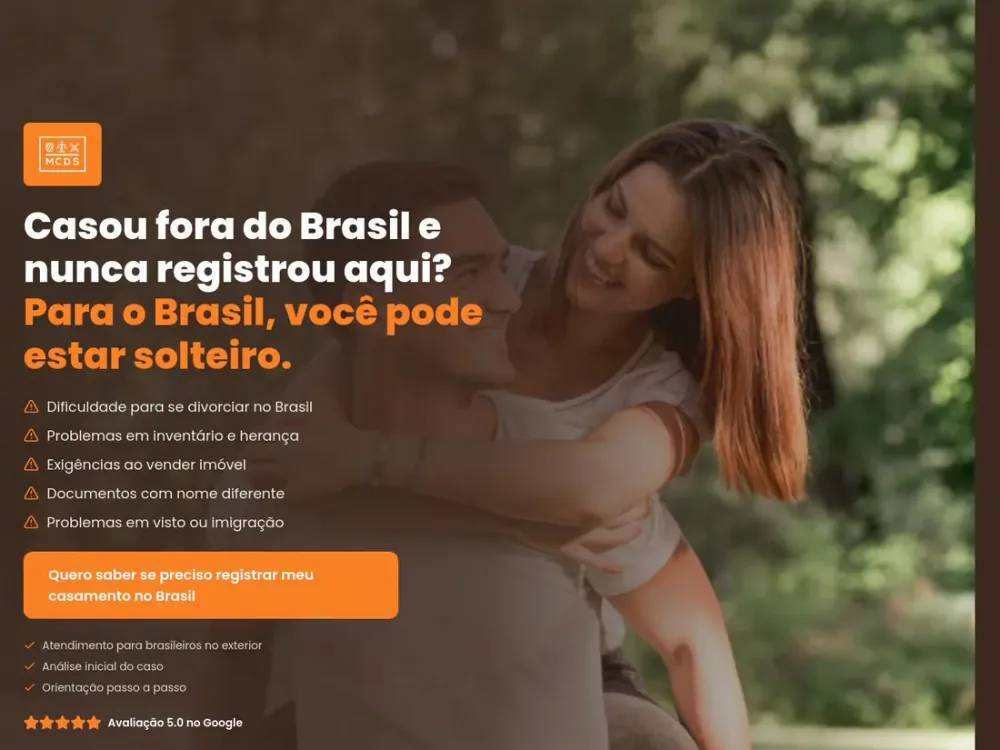 Landing page Casamento no Exterior para cliente de Goiânia em uma tela de desktop