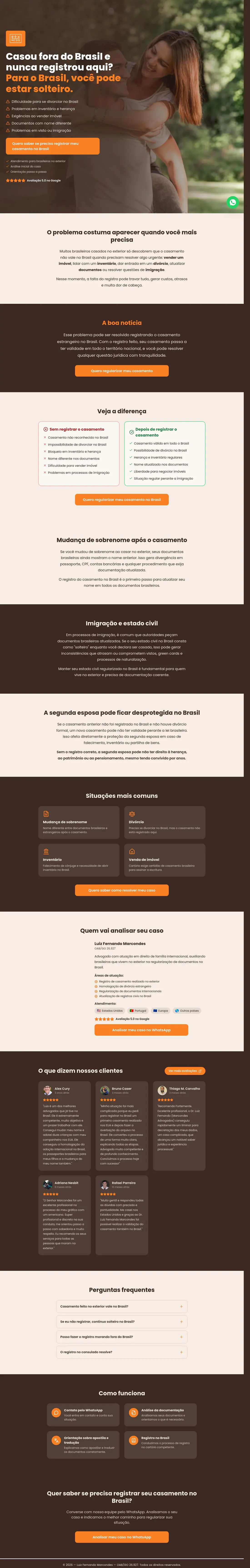 Marriage Abroad landing page on a desktop screen
