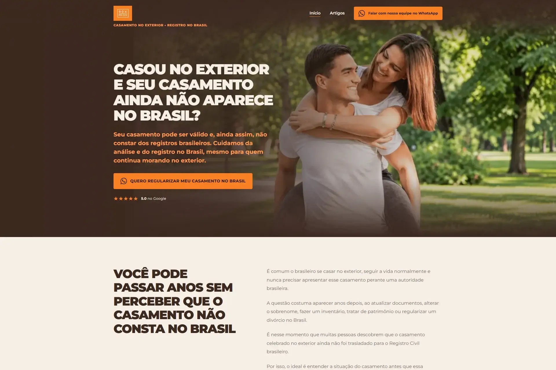 Capa de Casamento no Exterior, projeto desenvolvido por Kauã Felix