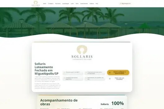 Capa de Sollaris Loteamento Fechado, projeto desenvolvido por Kauã Felix
